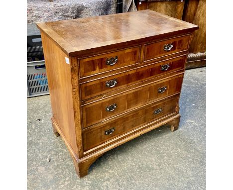 A small reproduction chest of two short over three graduating drawers, on bracket feet, in 18th century taste, 75x42x74cmH