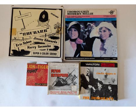 A quantity of vintage film to include 'Rhubarb' (1969), starring Eric Sykes, Harry Secombe, and Jimmy Edwards; two-part super