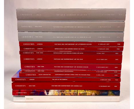 BOOKS, AUCTION CATALOGUES. Christie's etc. Modern and Contemporary Art.