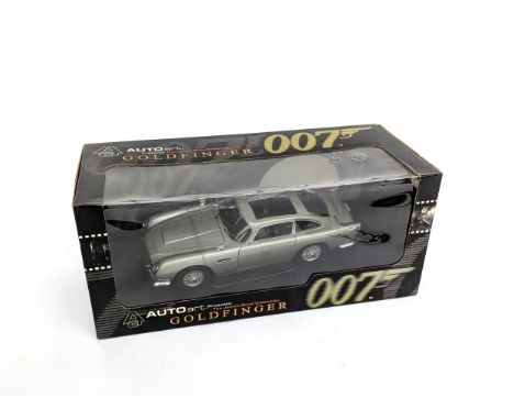 A James Bond AUTOart Aston Martin DB5 from the movie Goldfinger, boxed