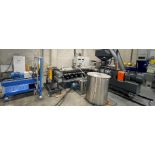 2018 USEON TDS110Z CO-ROTATING TWIN SCREW EXTRUDER, 188MM SCREW DIAMETER, 60-400 RPM, 3/60/575
