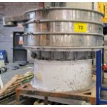 THREE DECK SHAKER TABLE/SCREEN SIVE UNIT - (APPROX 40" DIAM.) (RIGGING FEE $100)