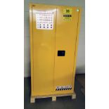 NEW FLAMMABLE TWO DOOR STORAGE CABINET - (34"L X 34"W X 65"H)