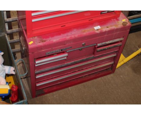 A metal multi drawer tool box