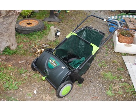 Victor Tools push-along grass/leaf collector.
