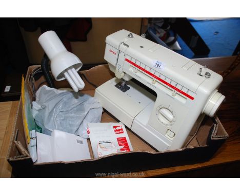 Jones Electric sewing machine and desk lamp