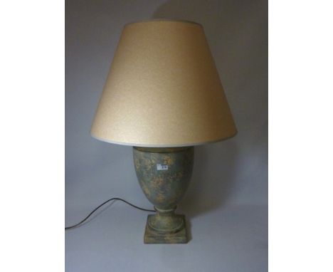 Large classical urn shape table lamp with shade H84cm overall (This item is PAT tested - 5 day warranty from date of sale)
