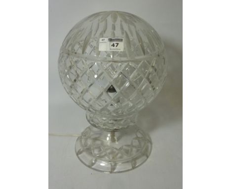 Cut crystal table lamp H32cm