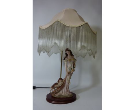 Figural design table lamp with shade H69cm (This item is PAT tested - 5 day warranty from date of sale)
