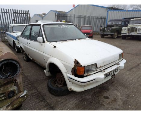 Make & Model:Ford , Fiesta XR2  Date of Reg:D143VVX Colour:White  cc:1597  Fuel Type:Petrol   Transmission:Manual  Summary:Th