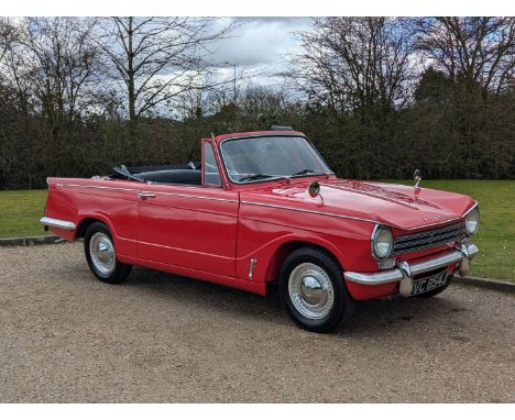 Make & Model:Triumph, Hearld Date of Reg:VVC854J Colour:Red cc:1296 MoT:2026-03-05 Fuel Type:Petrol Mileage:67690 Transmissio