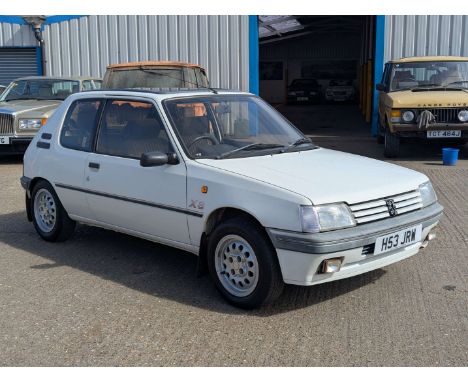 Make &amp; Model:Peugeot, 205 XS Date of Reg:H53JRW Colour:White cc:1360  Fuel Type:Petrol Mileage:117363 Transmission:manual