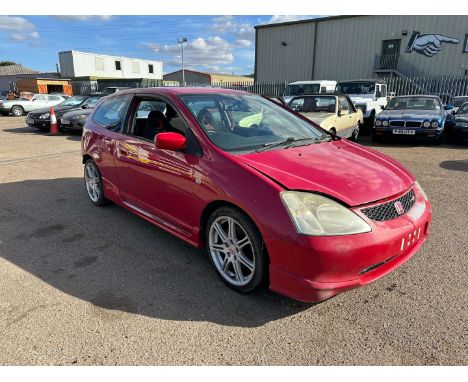 Make & Model:Honda, Civic Type-R Date of Reg:RJ53NVD Colour:Red cc:1998  Fuel Type:Petrol Mileage:192154 Transmission:manual 