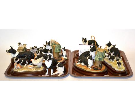 Border Fine Arts Collie and Dog models including: 'A Long Day Ahead', model No. B0037, 'Wait For Me', model No. SOC6 and 'Bor