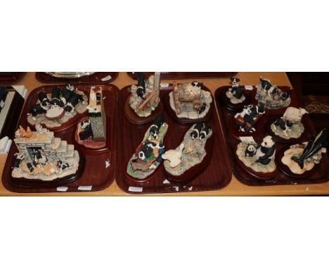 Border Fine Arts collie models including 'Jock's Pride', 'Let Sleeping Dogs Lie' and 'First Lesson', with various others and 