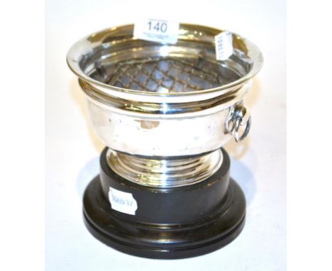 A George V Silver Rose-Bowl, by The Goldsmiths and Silversmiths Co. Ltd., London, 1910, tapering and with two drop-ring handl