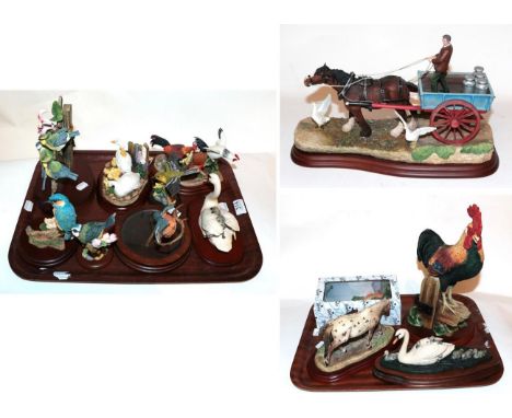 Border Fine Arts Studio Figure Groups Including 'Appaloosa Mare &amp; Foal', model No. A0184 by Anne Wall, and 'Steady Steady