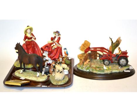 Border Fine Arts Figure group including 'Welsh Mountain Pony' (Style Three), model No. B034B by Anne Wall, limited edition 43