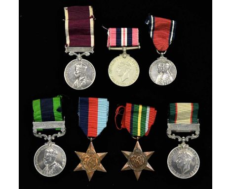 A medal group, awarded to 1966508 PTO R E Taylor A&amp;S.H, to include India General Service with North West frontier clasp, 