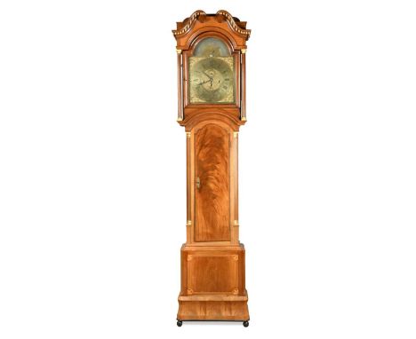 Peter Green, Liverpool, a mahogany musical longcase clock for the Danish market, late 18th century, with restorations to the 