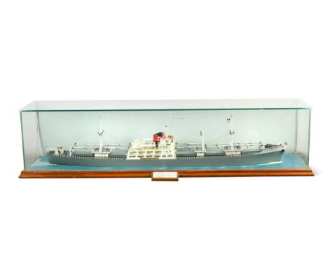 A waterline model of the M. V. Landwade by The Sunderland Model Making Co., Ltd, built by Bartram &amp; Sons Ltd., for Atlant
