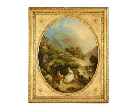 * Francis Wheatley, RA (British, 1747-1801) Adelaide and Fonroseoil on canvas, oval86 x 67.5cmProvenance:P &amp; D Colnaghi &