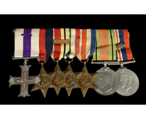 A group of World War II medals, awarded to 3269931 Lieut John Keir MacFarlane A&amp;S.H to include Military Cross (named and 