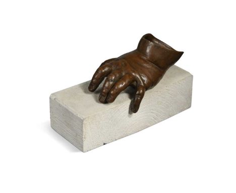 § Charles Thomas (Sir) Wheeler (British, 1892–1974) a cast bronze model of a child’s hand, with mid-brown patina, signed with