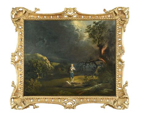 * William Williams of Norwich (British, 1727-1797) Amelia struck by lightningsigned and dated ‘WWilliams 1763’ (lower centre)
