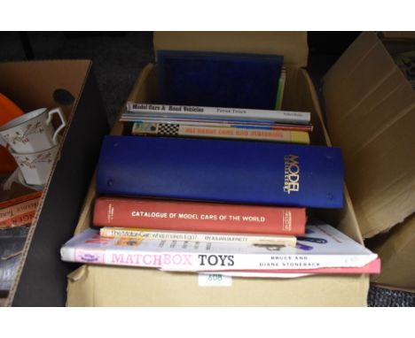 A selection of toy model making and reference books and catalogues