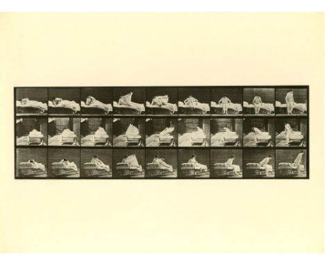 Artist: Eadweard Muybridge [d'apres] (English/American, 1830-1904). Title: "Woman Getting up from Bed [from Animal Locomotion