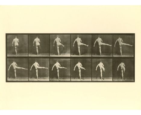 Artist: Eadweard Muybridge [d'apres] (English/American, 1830-1904). Title: "First Dance Step [from Animal Locomotion: Plate 3