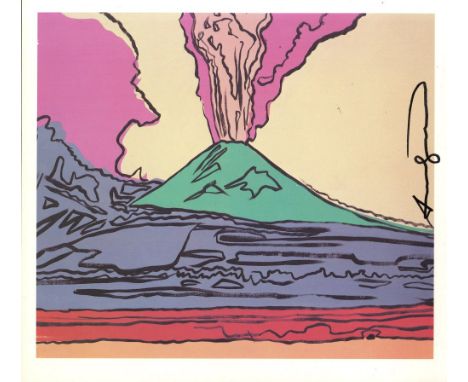 Artist: Andy Warhol (American, 1928 - 1987). Title: "Vesuvius #07". Medium: Color offset lithograph. Date: Composed 1985. Dim