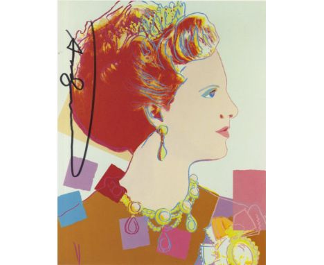 Artist: Andy Warhol (American, 1928 - 1987). Title: "Queen Margrethe (#3)". Medium: Color offset lithograph. Date: Composed 1