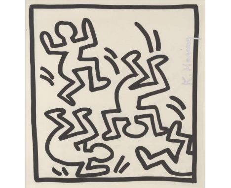 Artist: Keith Haring (American, 1958 - 1990). Title: "Rumble". Medium: Lithograph. Date: Composed 1982. Printed 1982. Dimensi