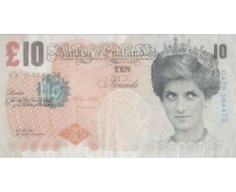 Artist: Banksy [d'apres] (English, b. c1973-75 | Active 1990 - Present). Title: "British £10 Note, Di-faced Tenner". Medium: 