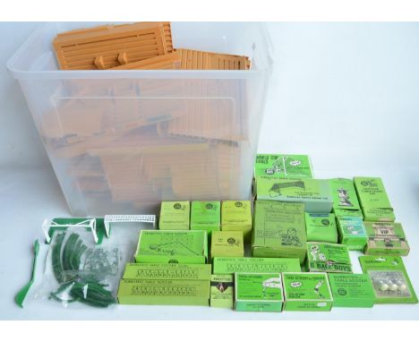 Collection of Subbuteo accessories including stadium sections and boxed sets (all boxes with contents however we cannot guara