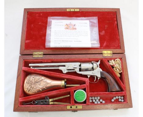 RFD Only - part Deactivated Weapon, Cased 9mm Navy Colt percussion revolver, barrel length 7.5", including accessories, powde