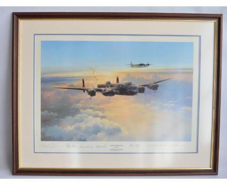 'Cloud Companions', large aircraft print by famed but recently deceased aviation artist Robert Taylor (91.5x71cm), limited ed