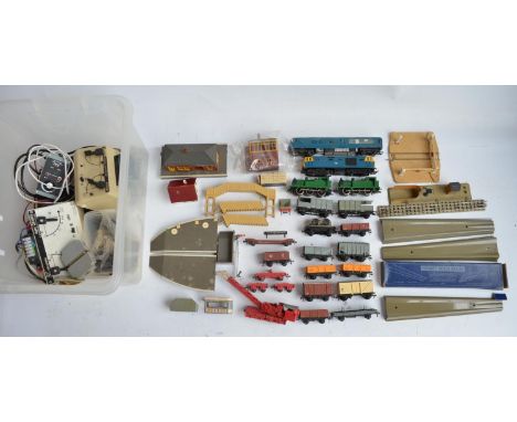Collection of previously run Hornby and Hornby Dublo OO gauge railway models and accessories including digital controllers et