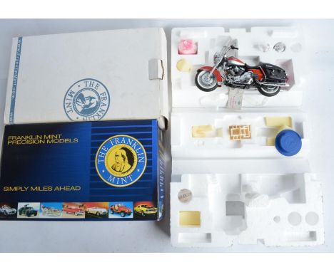 Franklin Mint 1/10 scale Harley Davidson Road King Classic, diecast and plastic static model in excellent condition, no damag