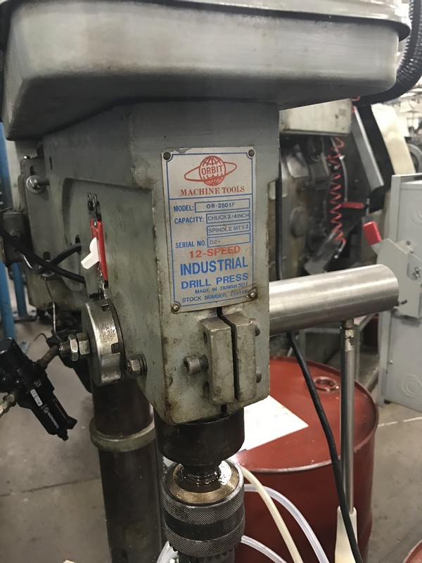 Orbit Machine Tools Drill Press, Model OR2501F, Capacity 3/4" Spindle
