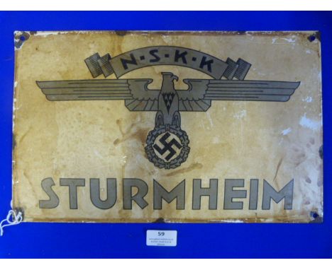 NSKK Enamel Sign 40x25cm 