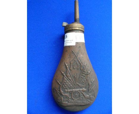Copper &amp; Brass Shot/Powder Flask. No Makers Mark and the Mechanism is not Working 