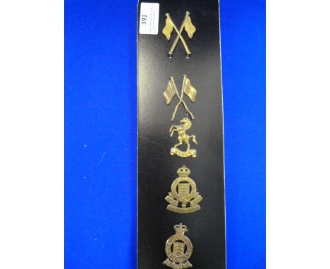 Five Army Cap Badges 