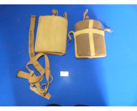 Two British Army Water Bottles (one dated 1954)