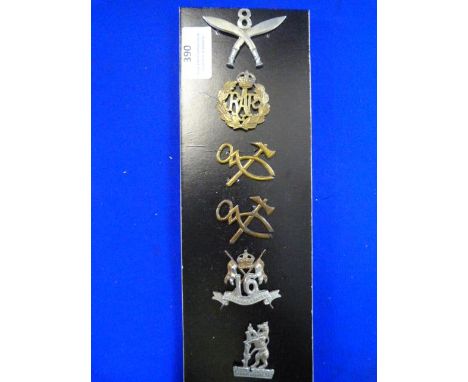 Six Army Cap Badges 