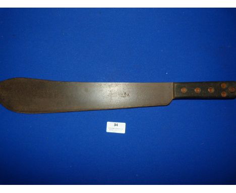 British Army Martindale Machete stamped JJB 1946 WD Arrow  