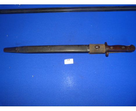 British 1907 Pattern Bayonet by Wilkinson with Webbing Frog 