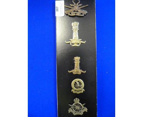 Five Army Cap Badges 